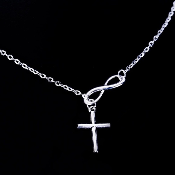 5 for 25🎀Lovely Chic infinity crosses necklace🎀 - Picture 3 of 3